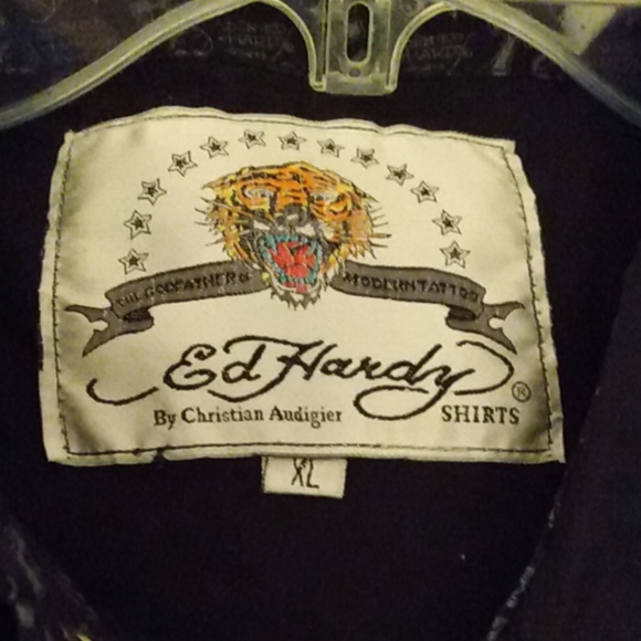 Ed Hardy Men BLK Shirt - Picture 5 of 5
